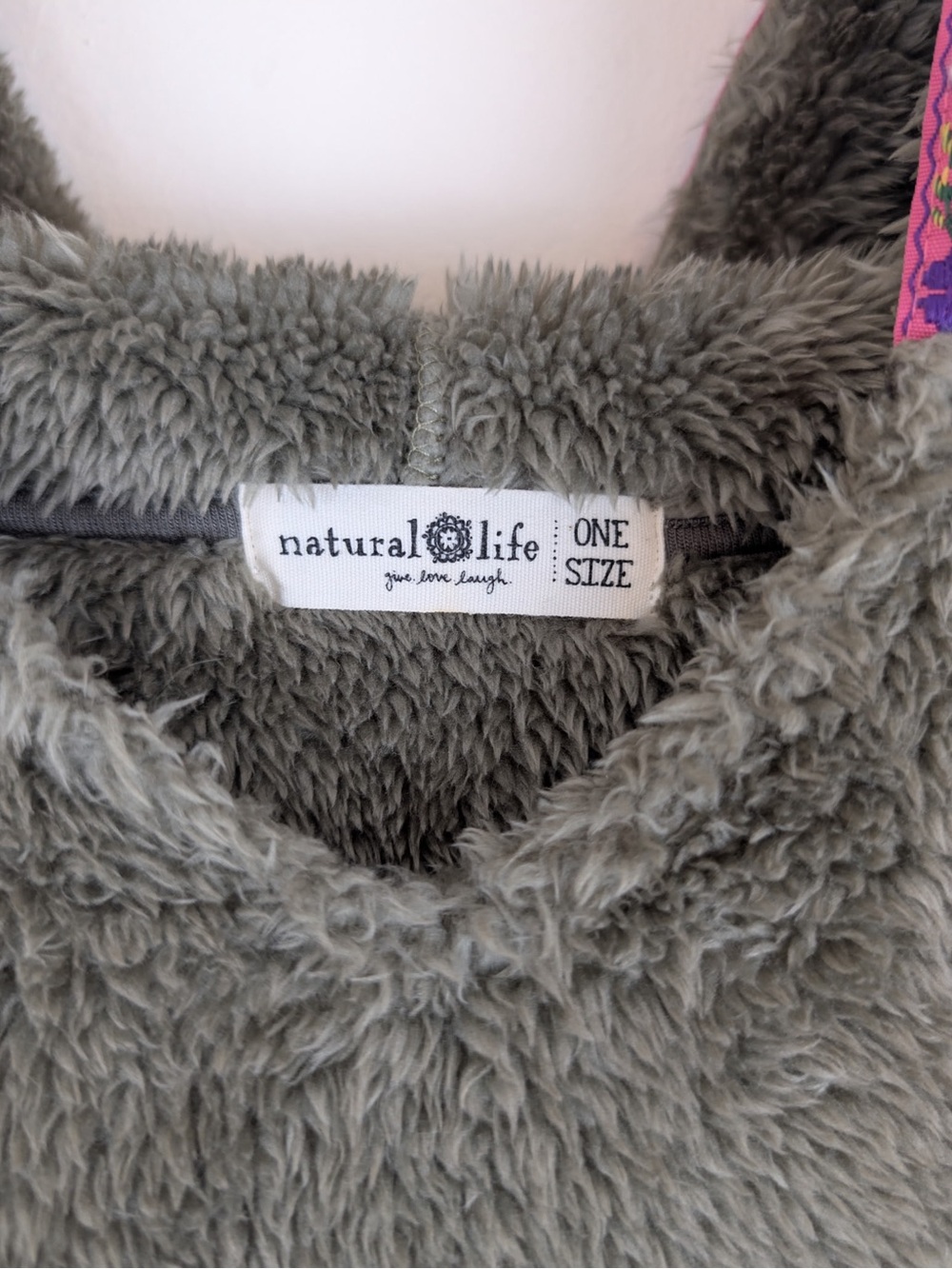 Natural Life Pull Over Cozy Blanket Hoodie - One Size - Picture 3 of 6